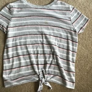 Striped short sleeve shirt